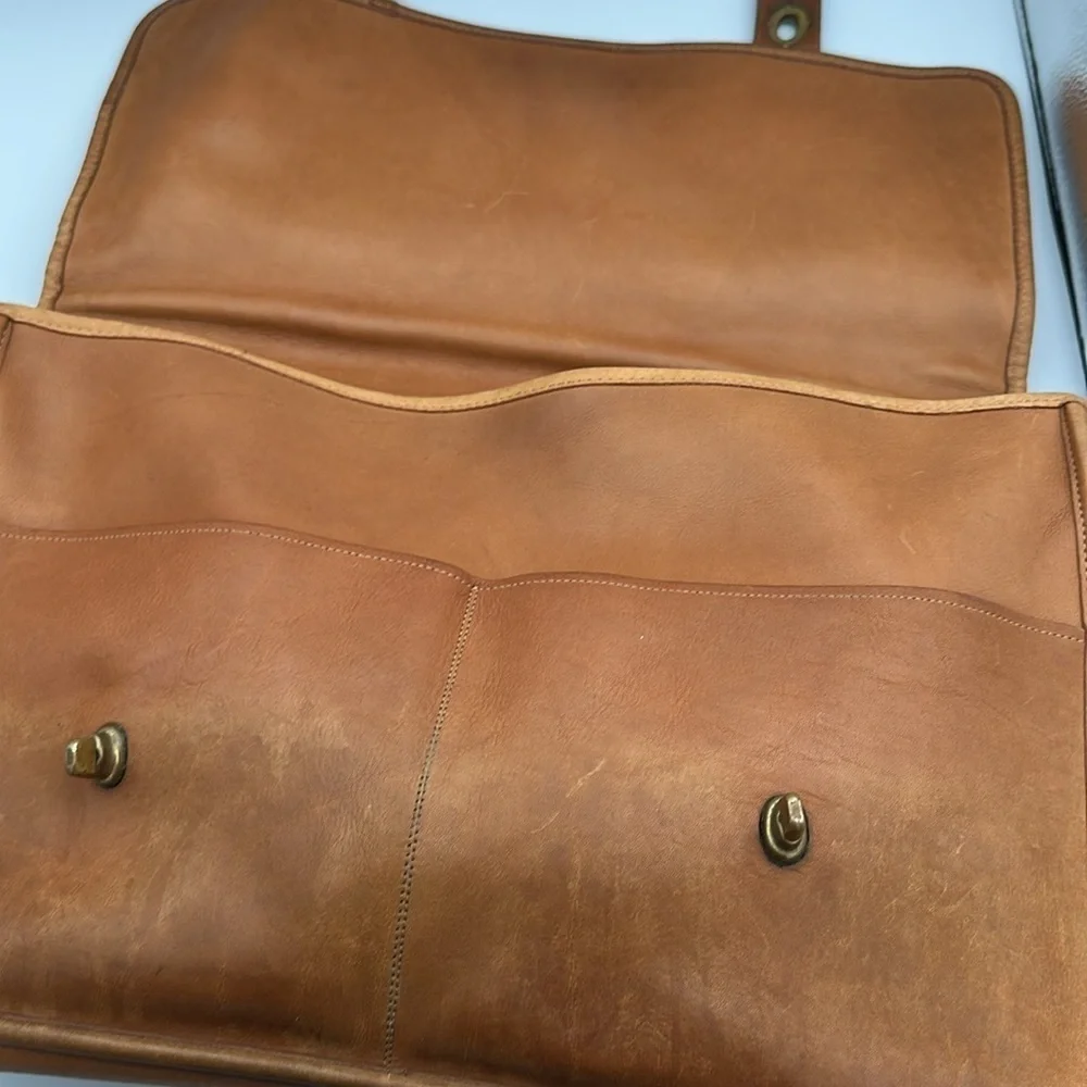 Vintage Coach Briefcase Tabac